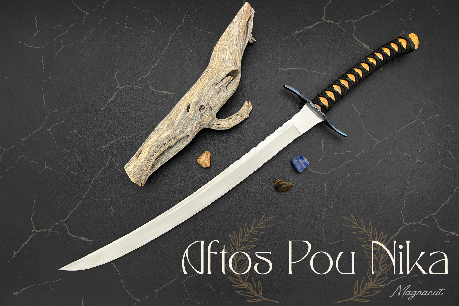 Aftos Pou Nika | Dawson Select Persian Sword | CPM-MagnaCut Steel | Satin Finish