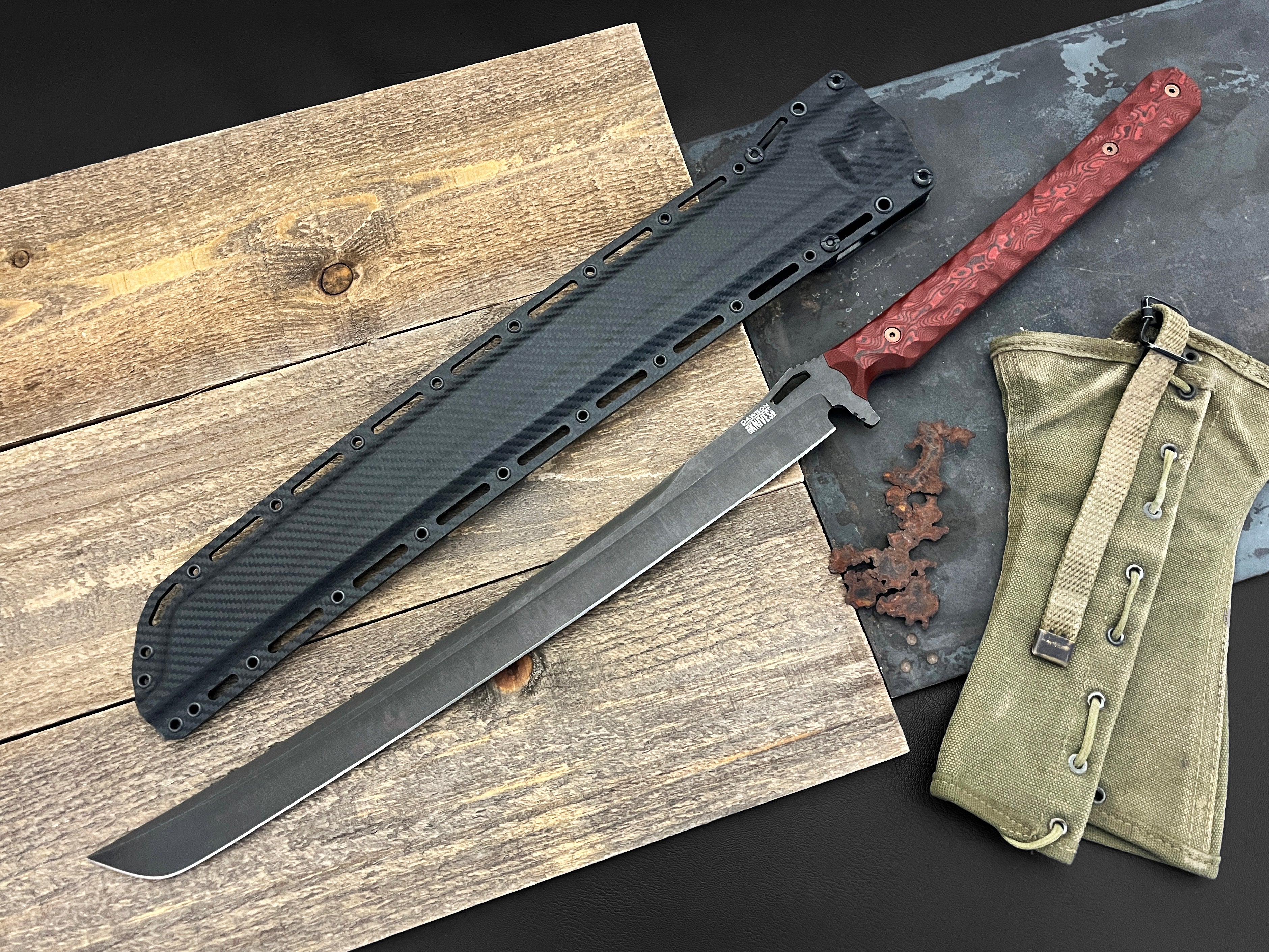 Armageddon | Survival Short Sword | 13" Blade | CPM-Magnacut Steel | Midnight Finish