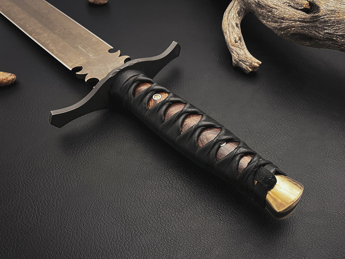 Beowulf | European Style Short Sword | CPM-Magnacut Steel | Arizona Ironwood