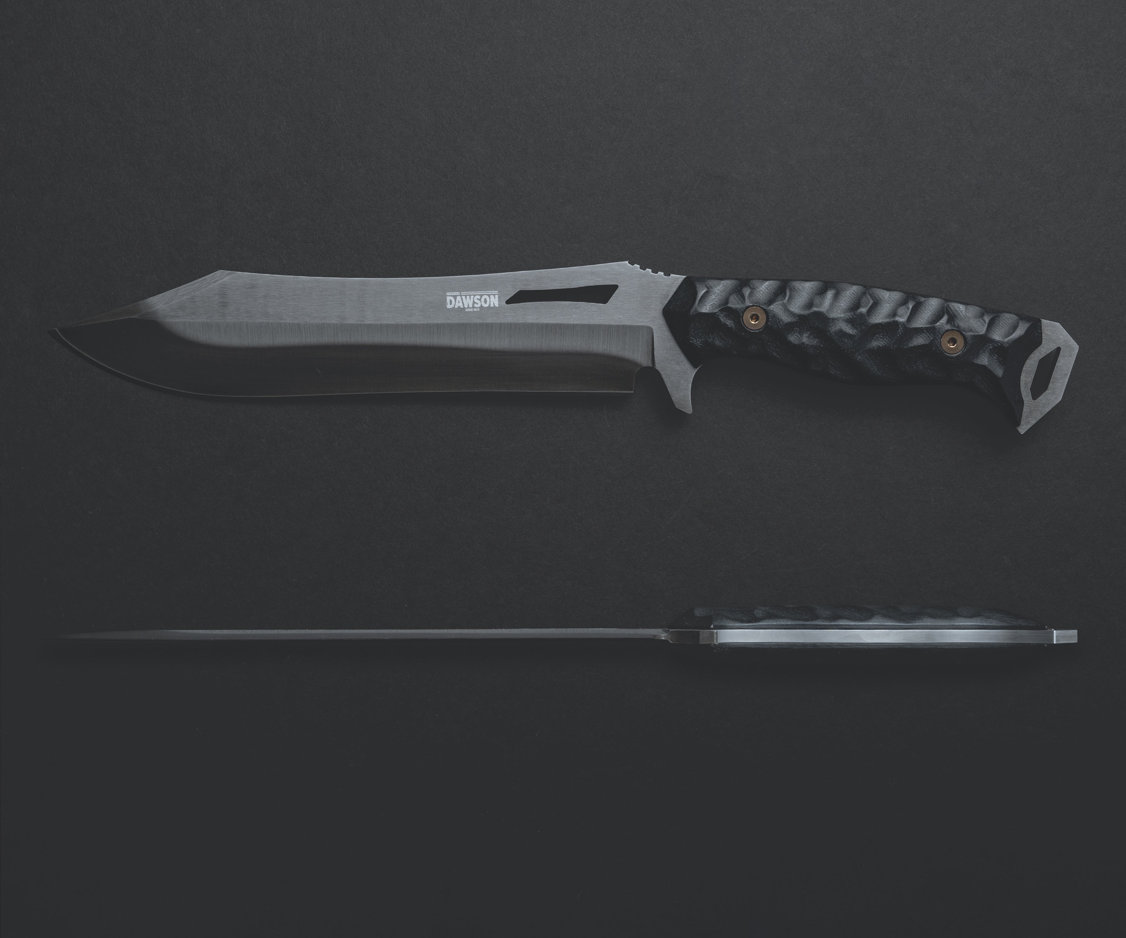 Dominion | Clip Point Survival Bowie | 80CRV2 Steel | Hamon - Differential Heat Treat