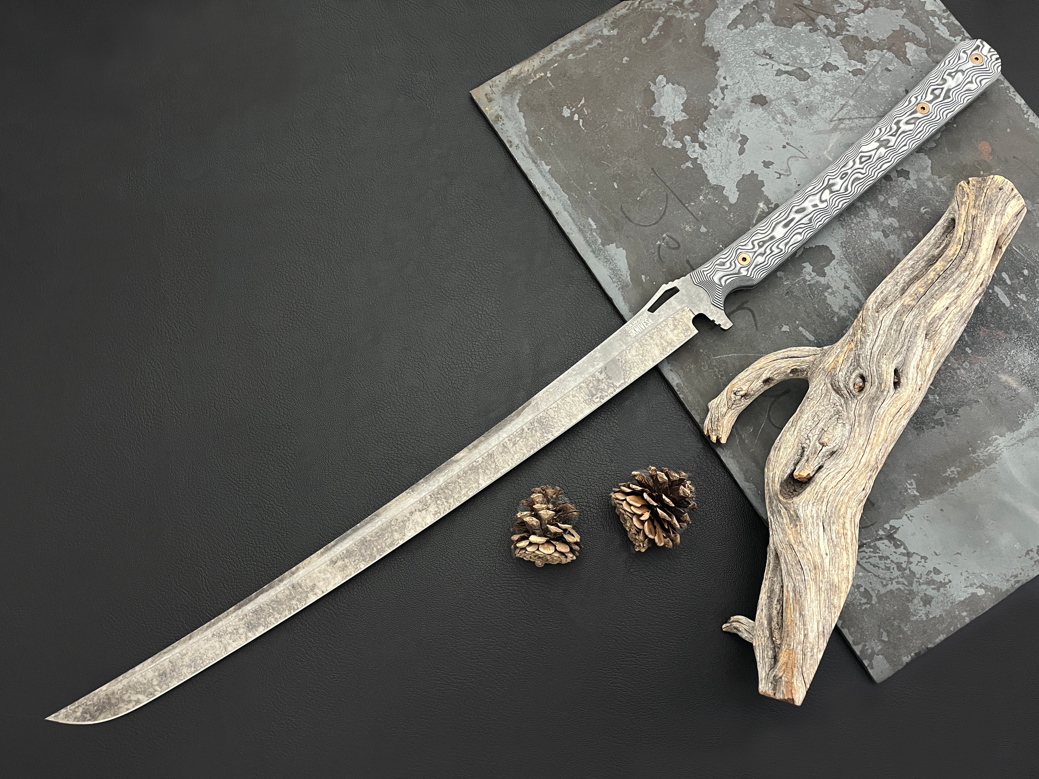 Many Waters Ninjato Sword | 16" Blade | CPM-MagnaCut Steel | NEW Monsoon Finish