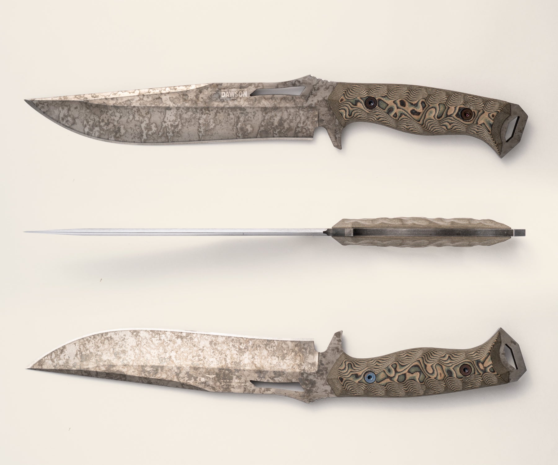 Seraphim CP (Crusher Pommel) | Urban Survival Bowie | CPM-MagnaCut Steel | Monsoon Finish
