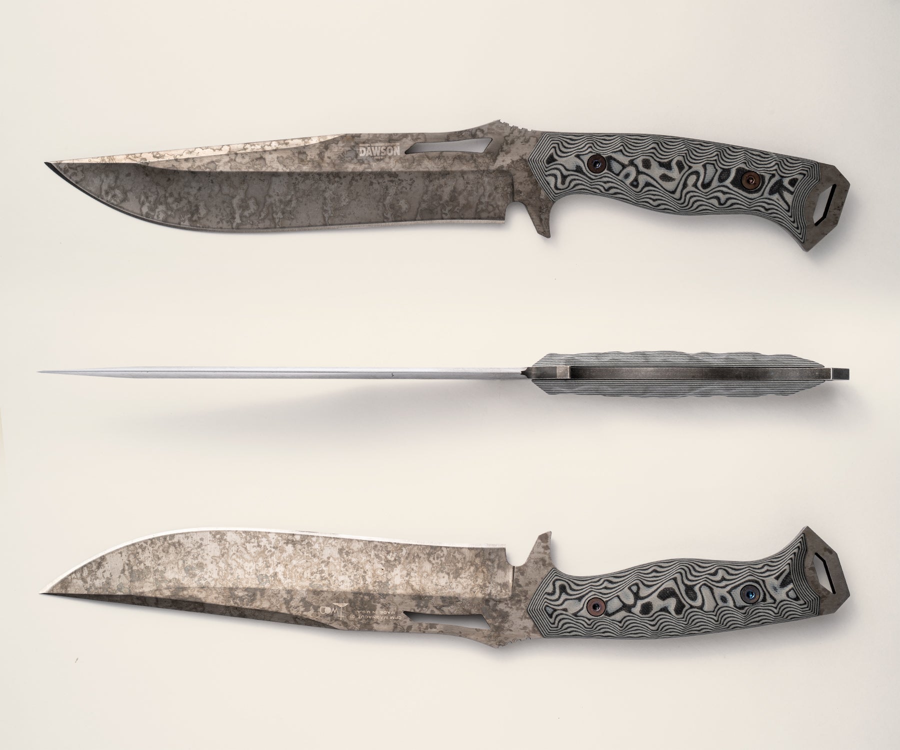 Seraphim CP (Crusher Pommel) | Urban Survival Bowie | CPM-MagnaCut Steel | Monsoon Finish