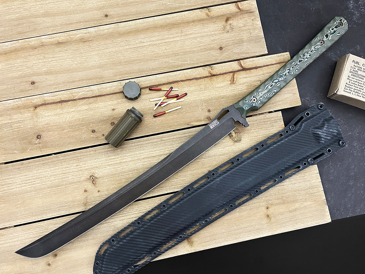 Armageddon | Survival Short Sword | 13" Blade | CPM-Magnacut Steel | Midnight Finish