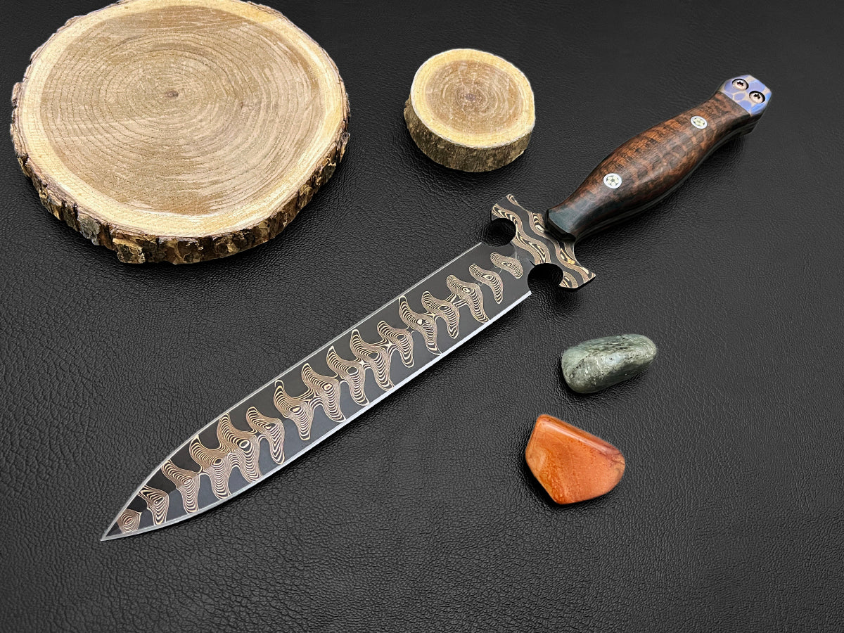 Alghadab Aleanif Dagger Series | Tigermai | Dawson Select Steel | Arizona Ironwood