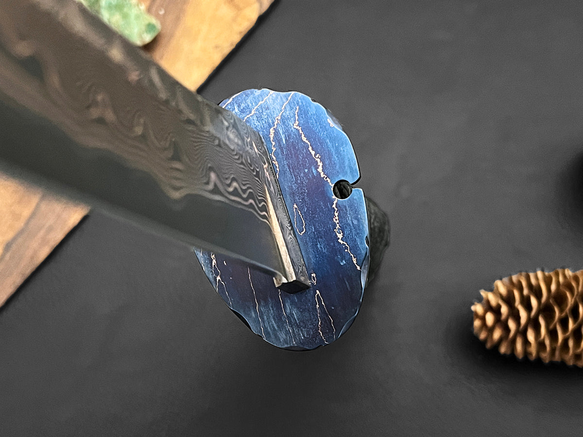 Koki Senshi | Dawson Select Tigermai Steel | Ironwood | Anodized Tsuba & Pommel