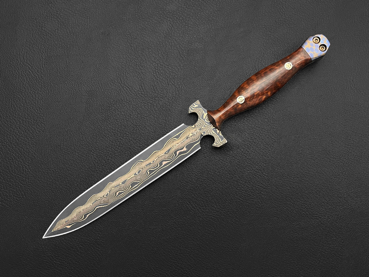 Alghadab Aleanif Dagger Series | Tigermai | Dawson Select Steel | Arizona Ironwood