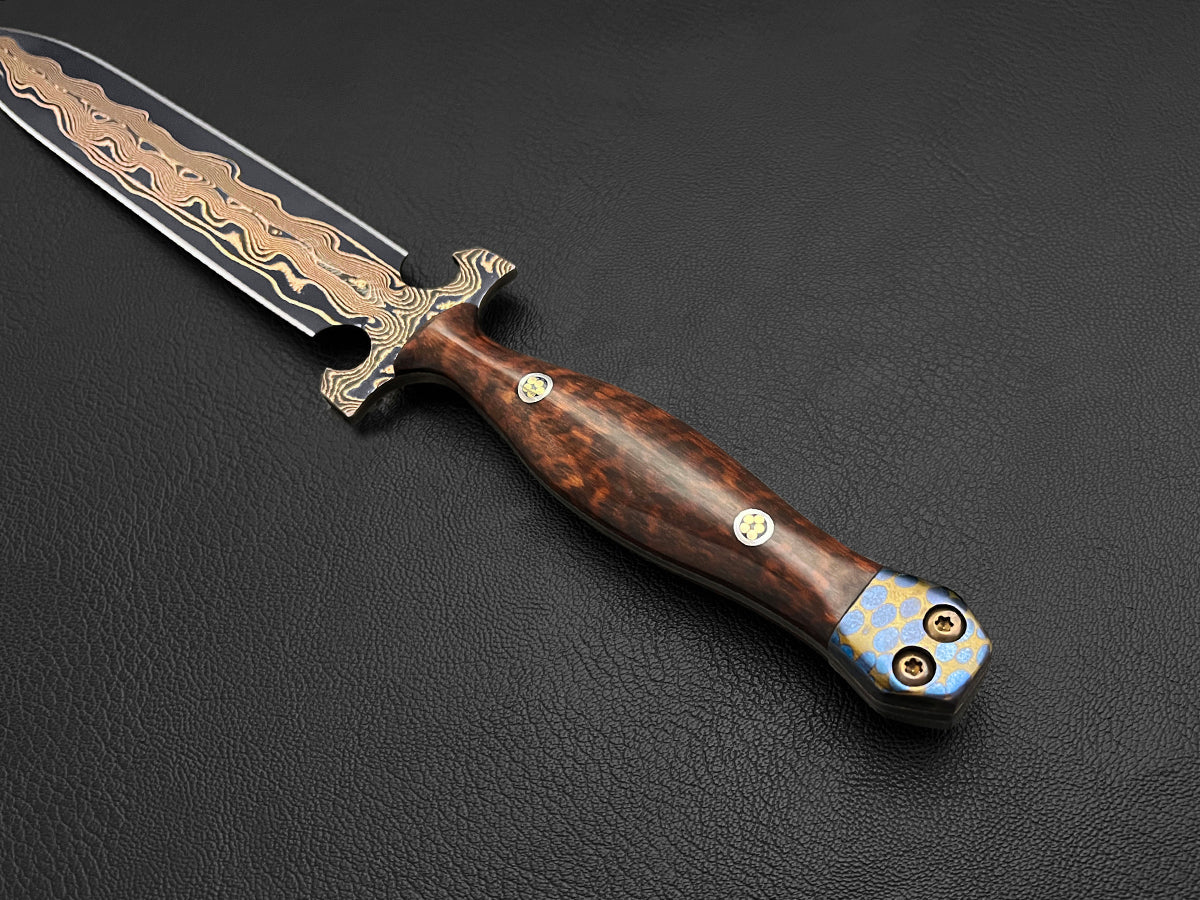 Alghadab Aleanif Dagger Series | Tigermai | Dawson Select Steel | Arizona Ironwood