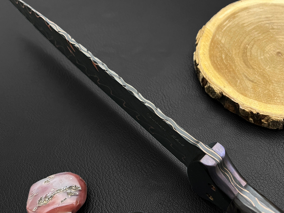 Dirk of Stewart | Dawson Select Copper San Mai Steel | Marble Carbon Fiber