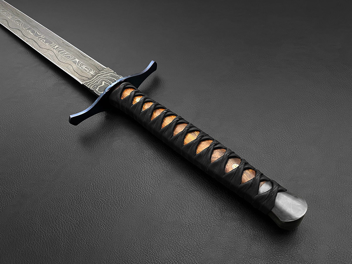 Crusader | European Style Double-Edged Sword | Dawson Select Steel | Arizona Ironwood