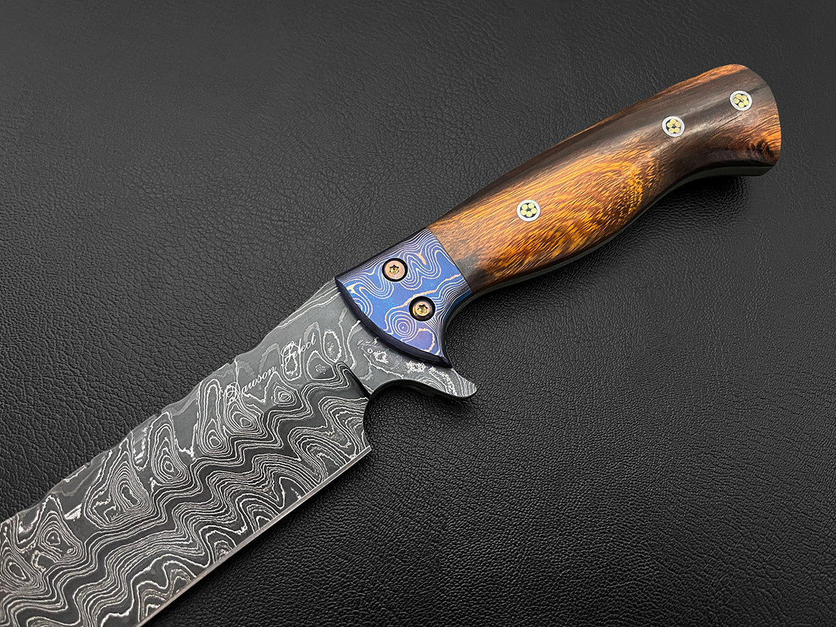 First Light | Western Bowie Knife | Dawson Select Steel | Arizona Ironwood