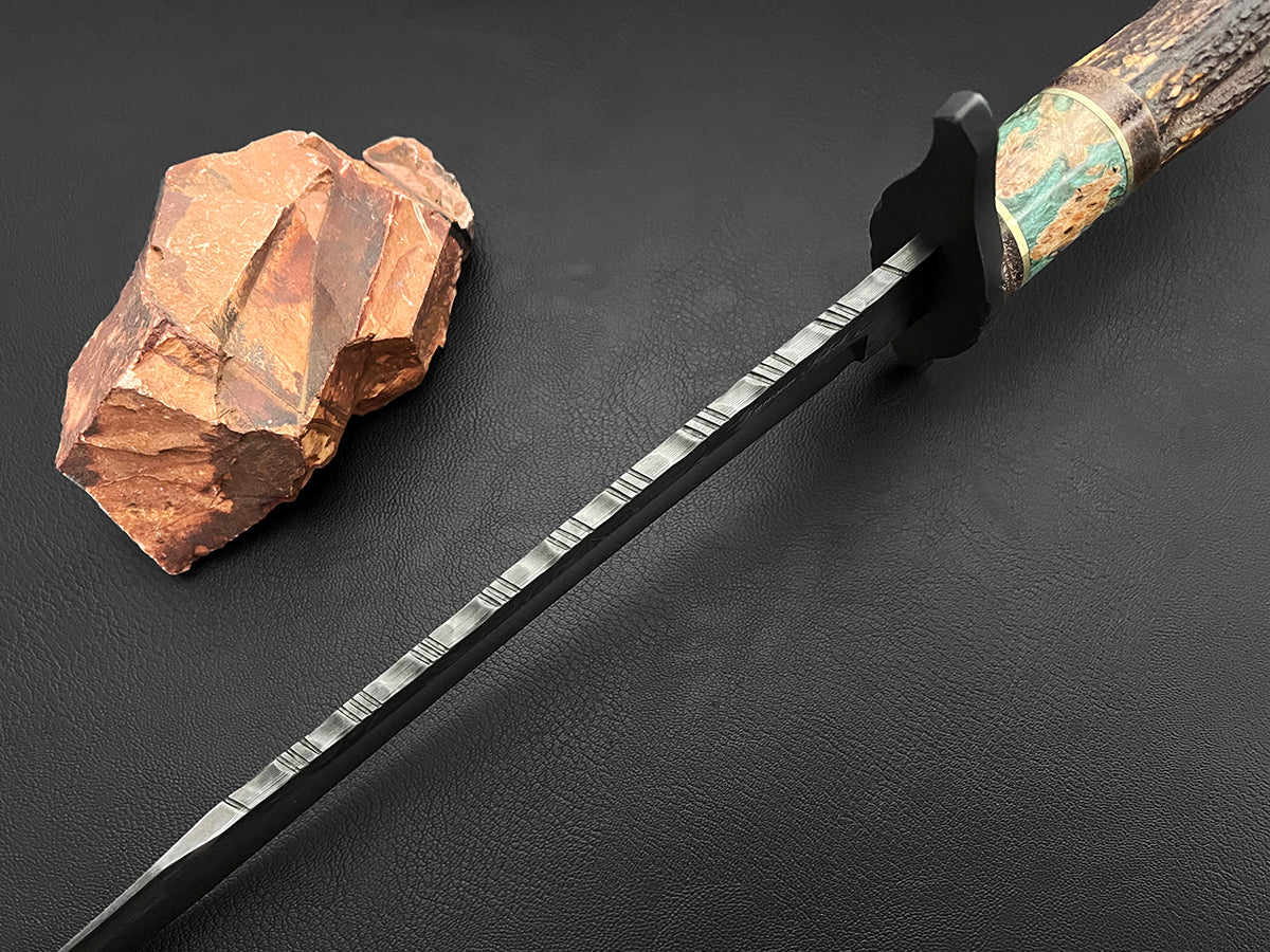 Old Missouri Western Bowie | Dawson Select Steel | Stag + Maplewood