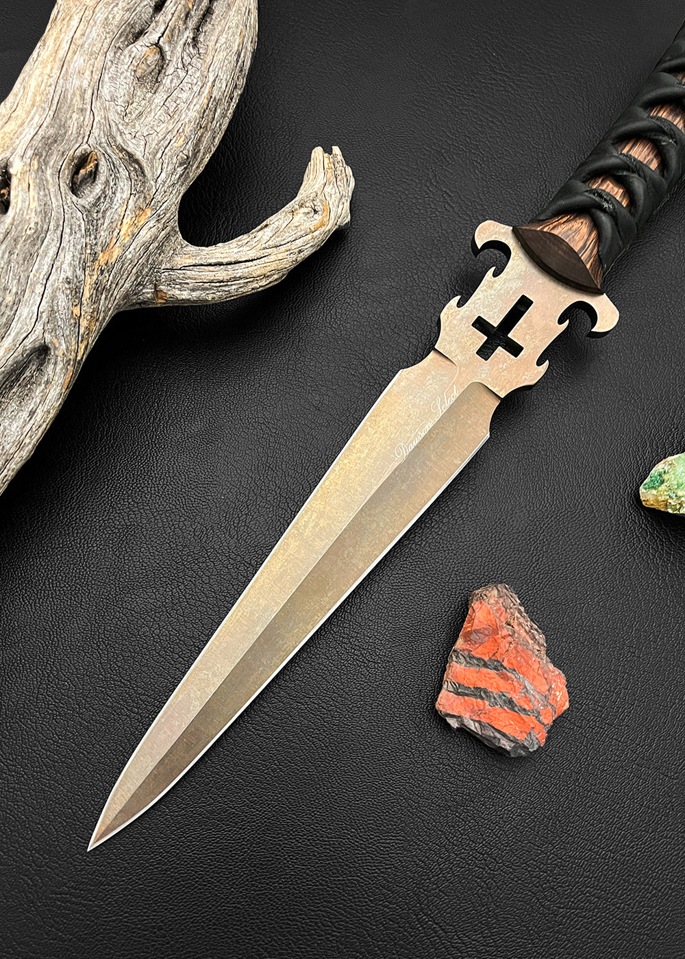 Defender of the Faith | Double-Edged Dagger | CPM-MagnaCut Steel | Arizona Copper Finish