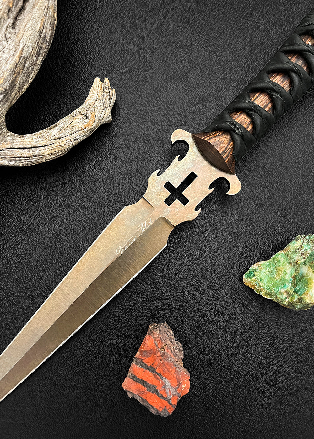Defender of the Faith | Double-Edged Dagger | CPM-MagnaCut Steel | Arizona Copper Finish