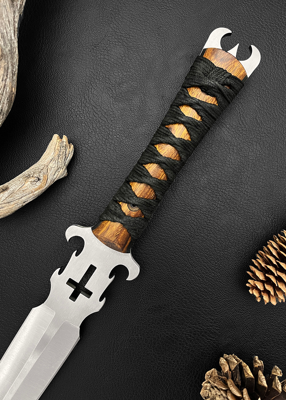 Defender of the Faith | Double-Edged Short Sword | CPM-MagnaCut Steel | Satin Finish