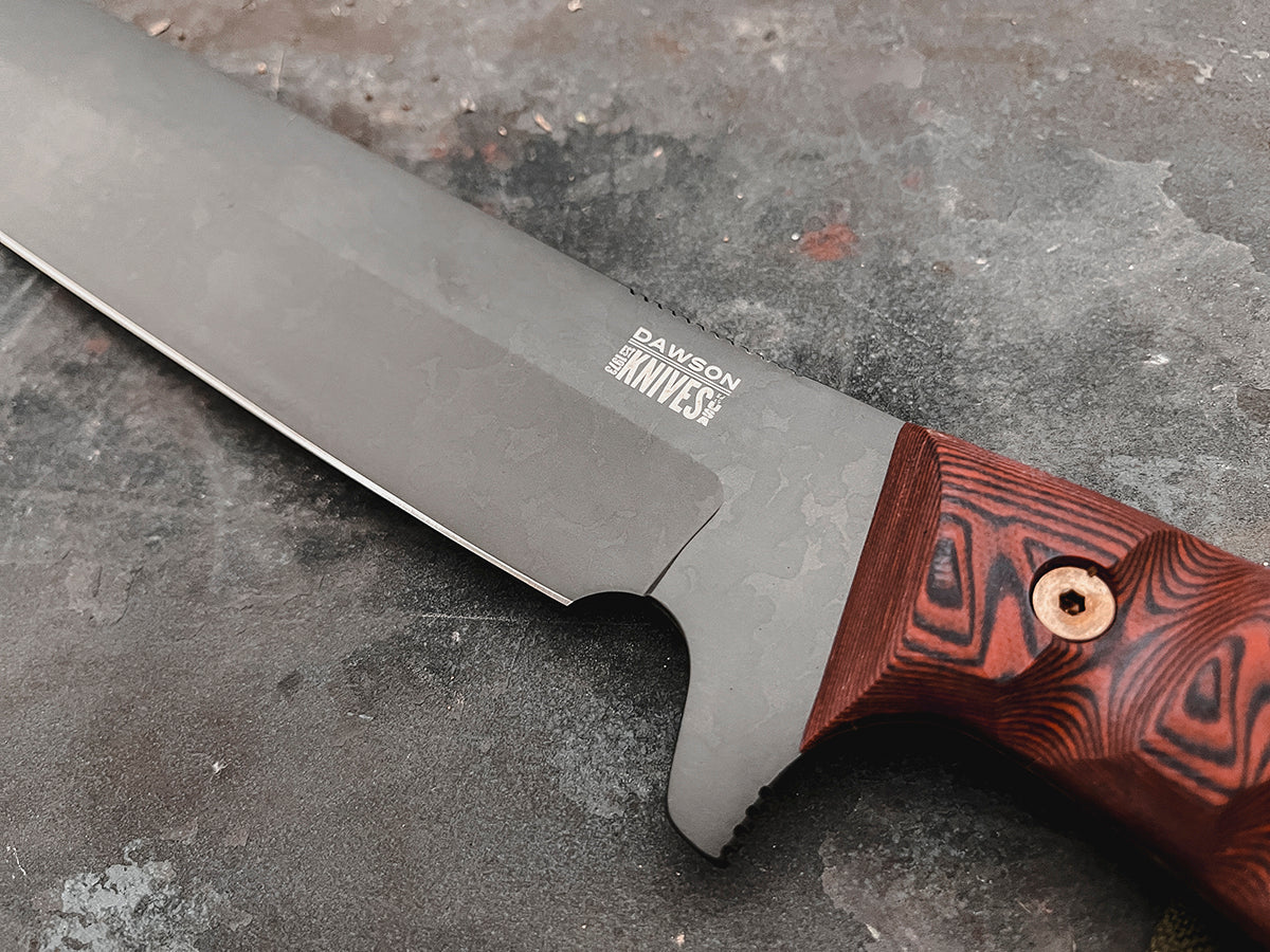 Diplomat Machete | Backpacking, Survival + Bushcraft | CPM-MagnaCut Steel | Midnight Finish