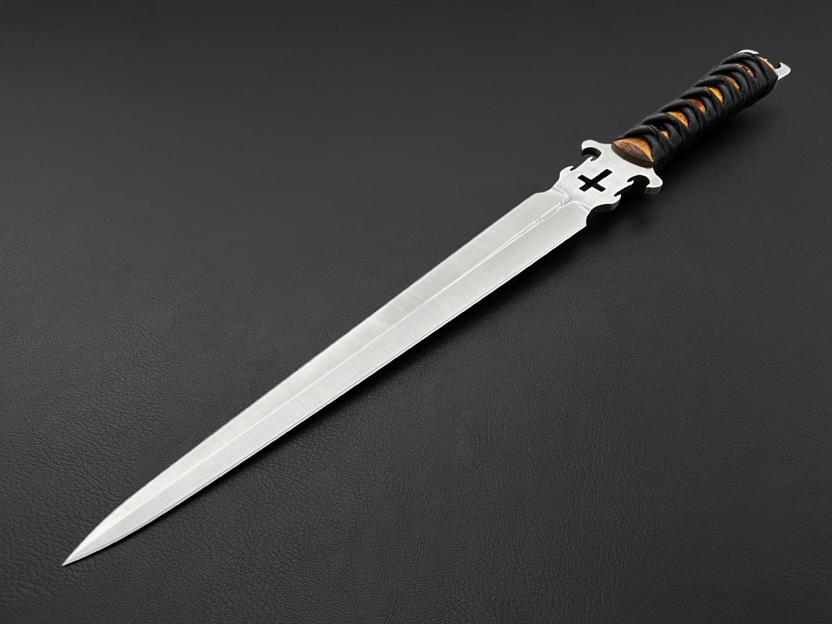 Defender of the Faith | Double-Edged Short Sword | CPM-MagnaCut Steel | Satin Finish