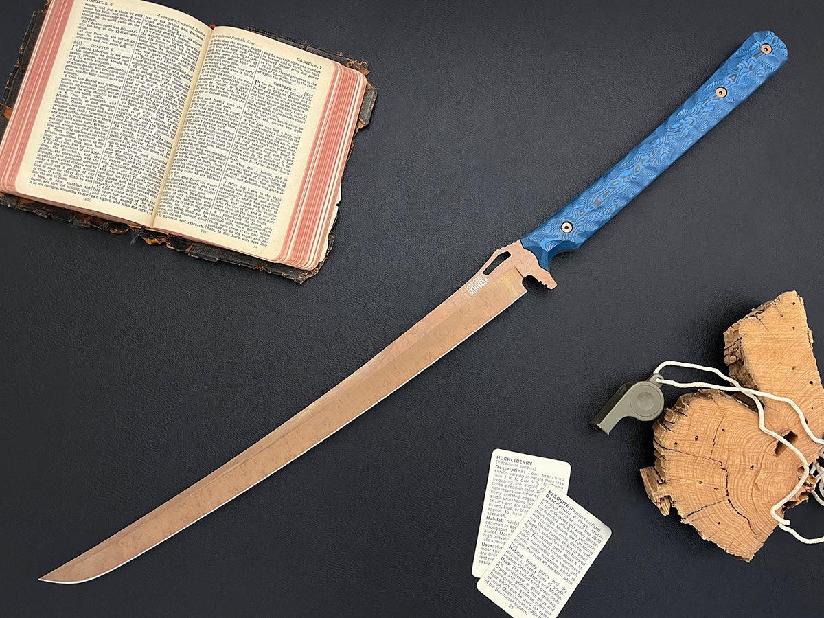 ULTRALIGHT Many Waters Sword | 16" Blade | CPM-MagnaCut Steel | Arizona Copper Finish