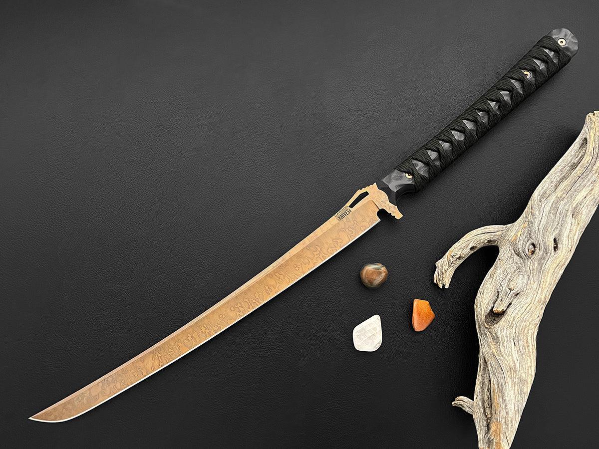 ULTRALIGHT Armageddon Survival Sword | 16" Blade | CPM-MagnaCut Steel | Arizona Copper Finish