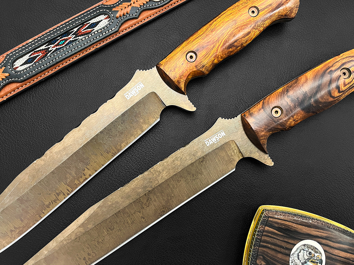 Mountain Man Bowie | Wilderness Survival Bowie | CPM-MagnaCut Steel | Arizona Copper Finish