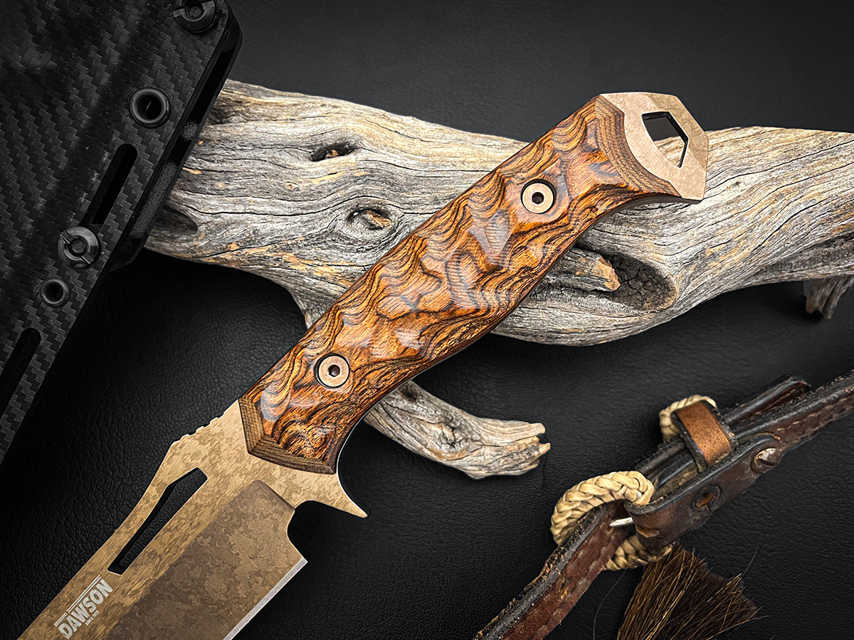 Seraphim SP (Striker Pommel) MOD | Urban Survival Bowie | CPM-MagnaCut Steel | Arizona Copper Finish