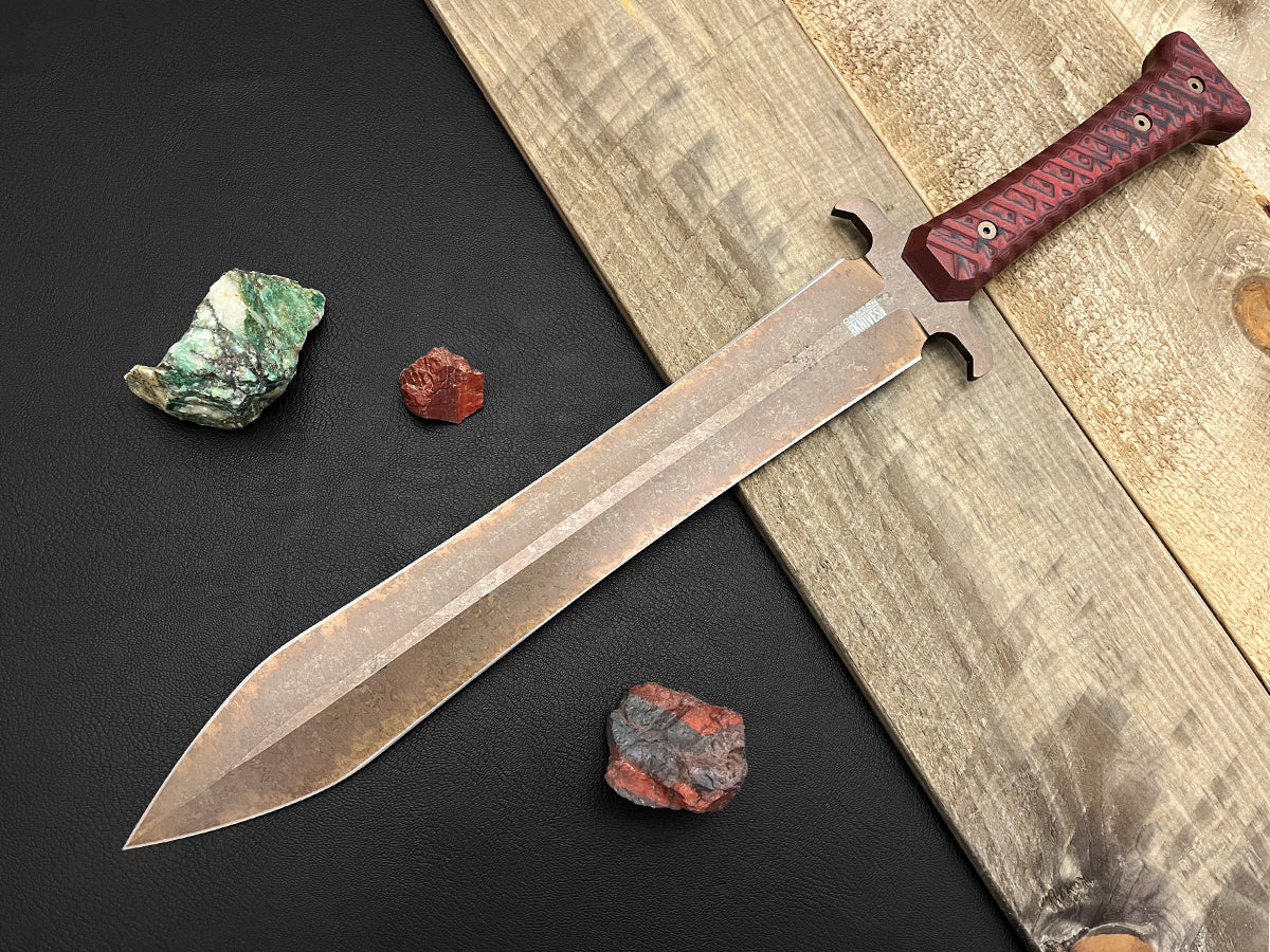 NEW 01 Proclamation | Roman Gladius Sword | 13" Blade | CPM-MagnaCut Steel |Arizona Copper Finish