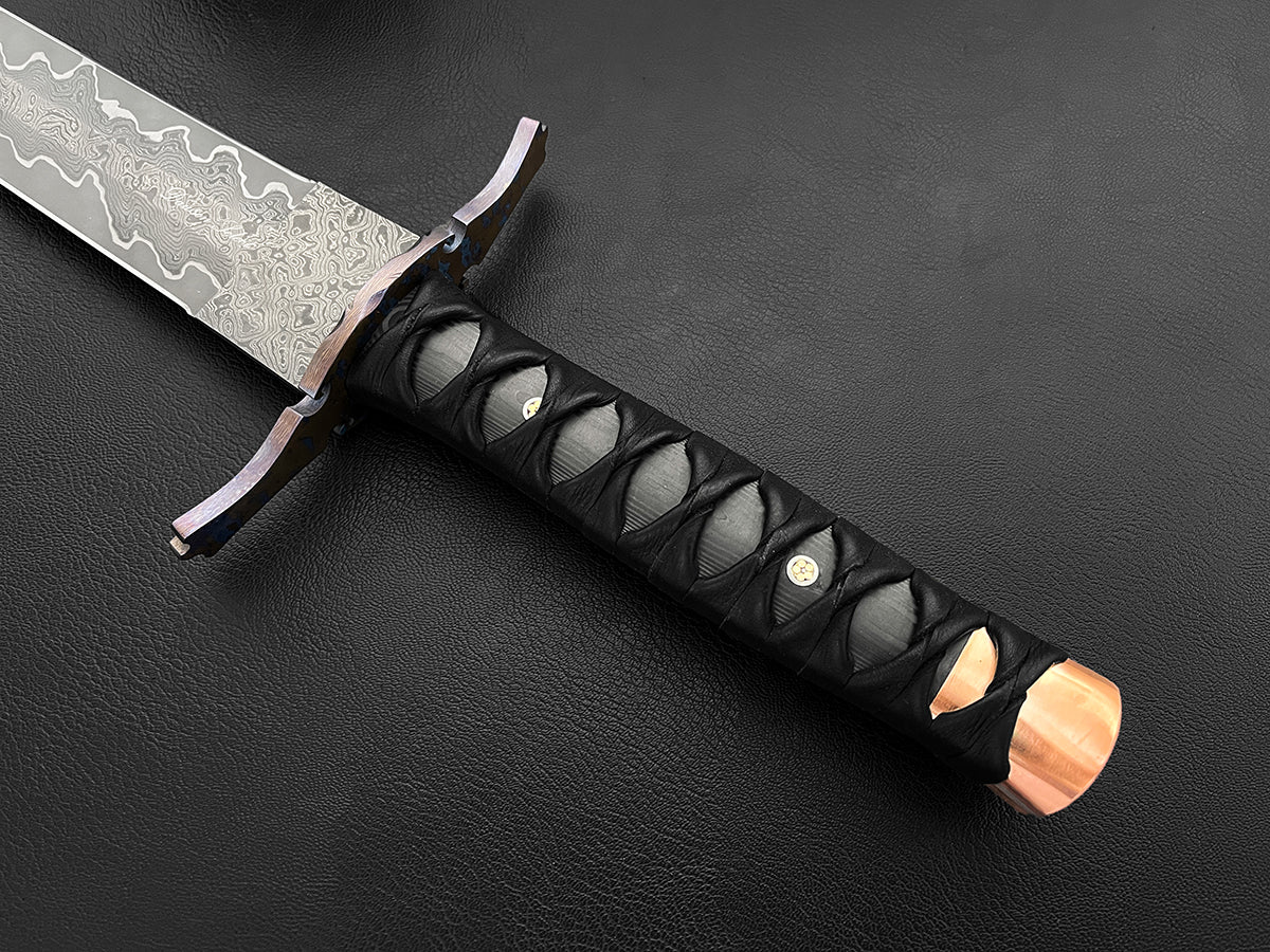William The Marshal | Dawson Select San Mai Steel | Double-Edged Sword | Carbon Fiber