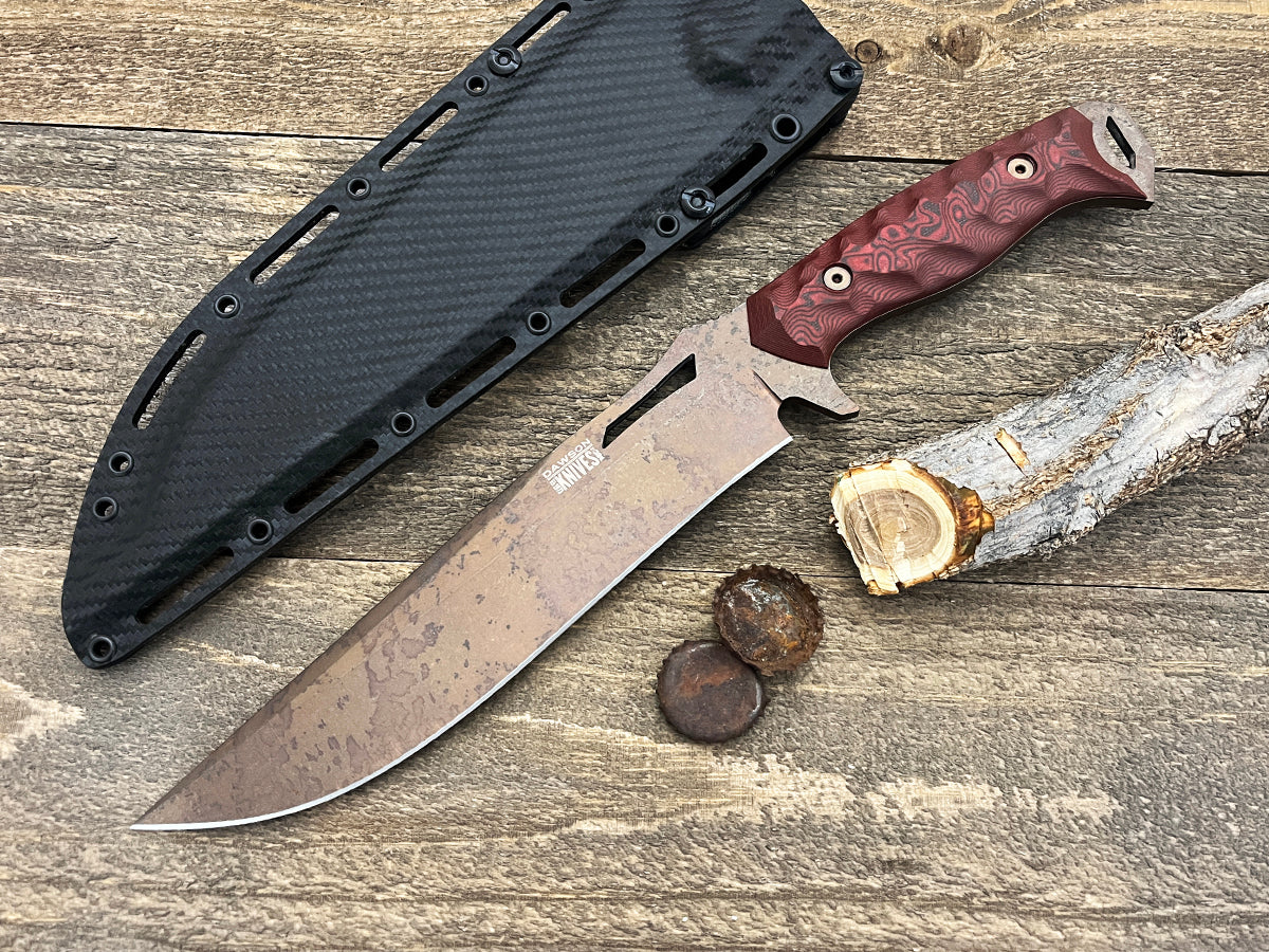 Seraphim CP (Crusher Pommel) | Urban Survival Bowie | CPM-MagnaCut Steel | Arizona Copper Finish