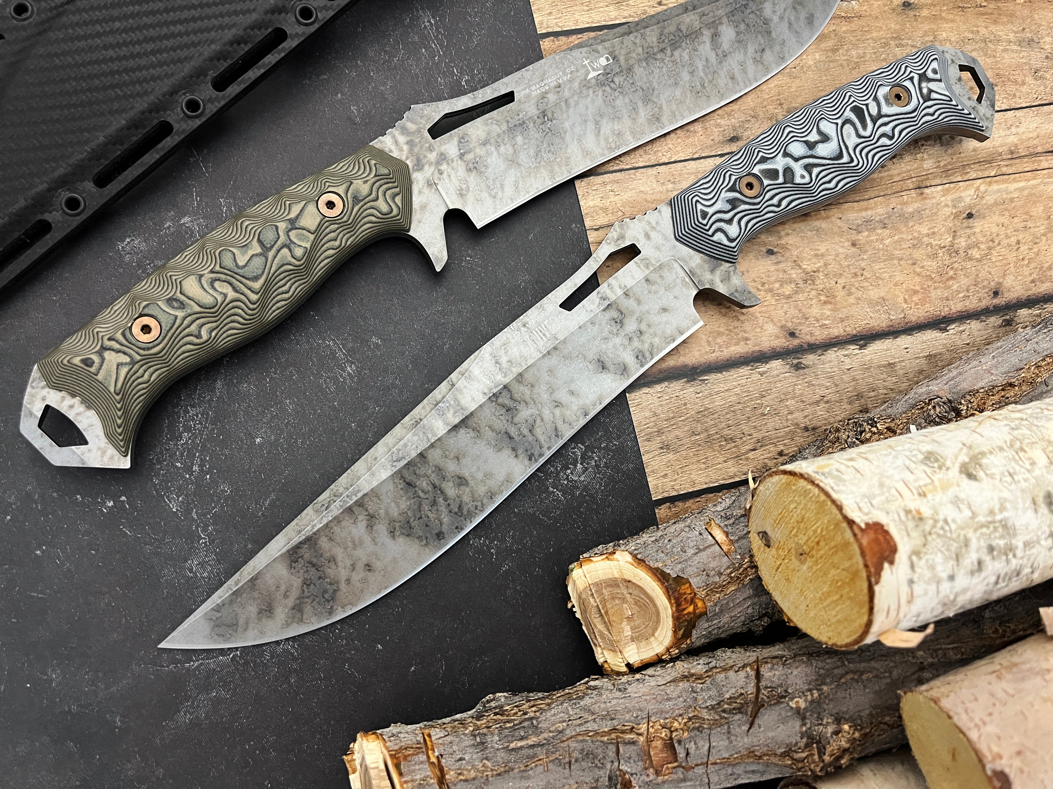 Seraphim CP (Crusher Pommel) | Urban Survival Bowie | CPM-MagnaCut Steel | Monsoon Finish
