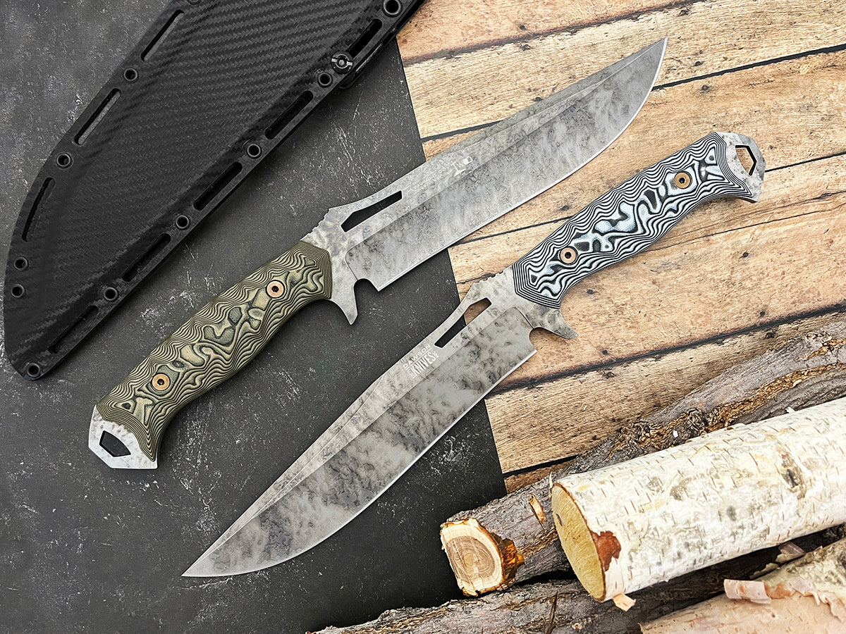 Seraphim CP (Crusher Pommel) | Urban Survival Bowie | CPM-MagnaCut Steel | Monsoon Finish