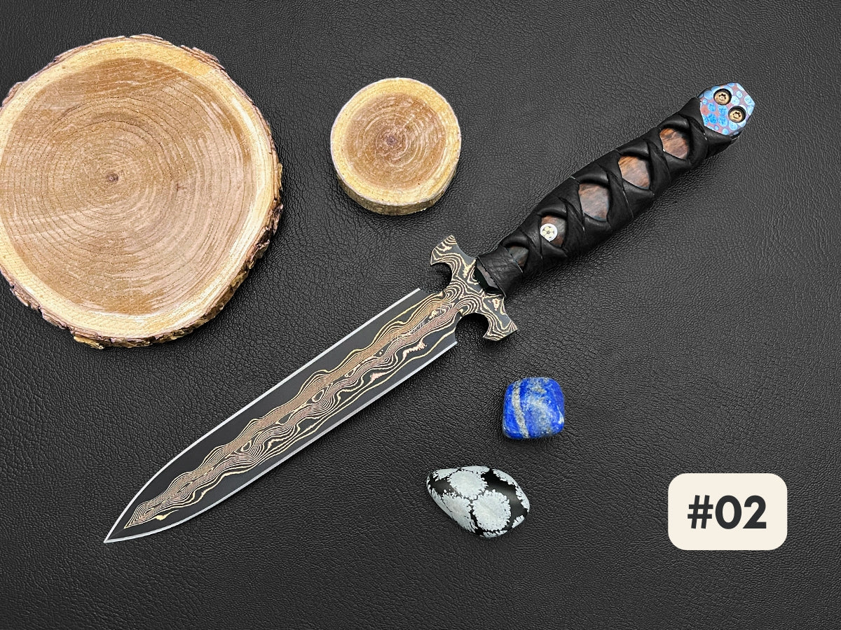 Alghadab Aleanif Dagger Series | Tigermai | Dawson Select Steel | Arizona Ironwood