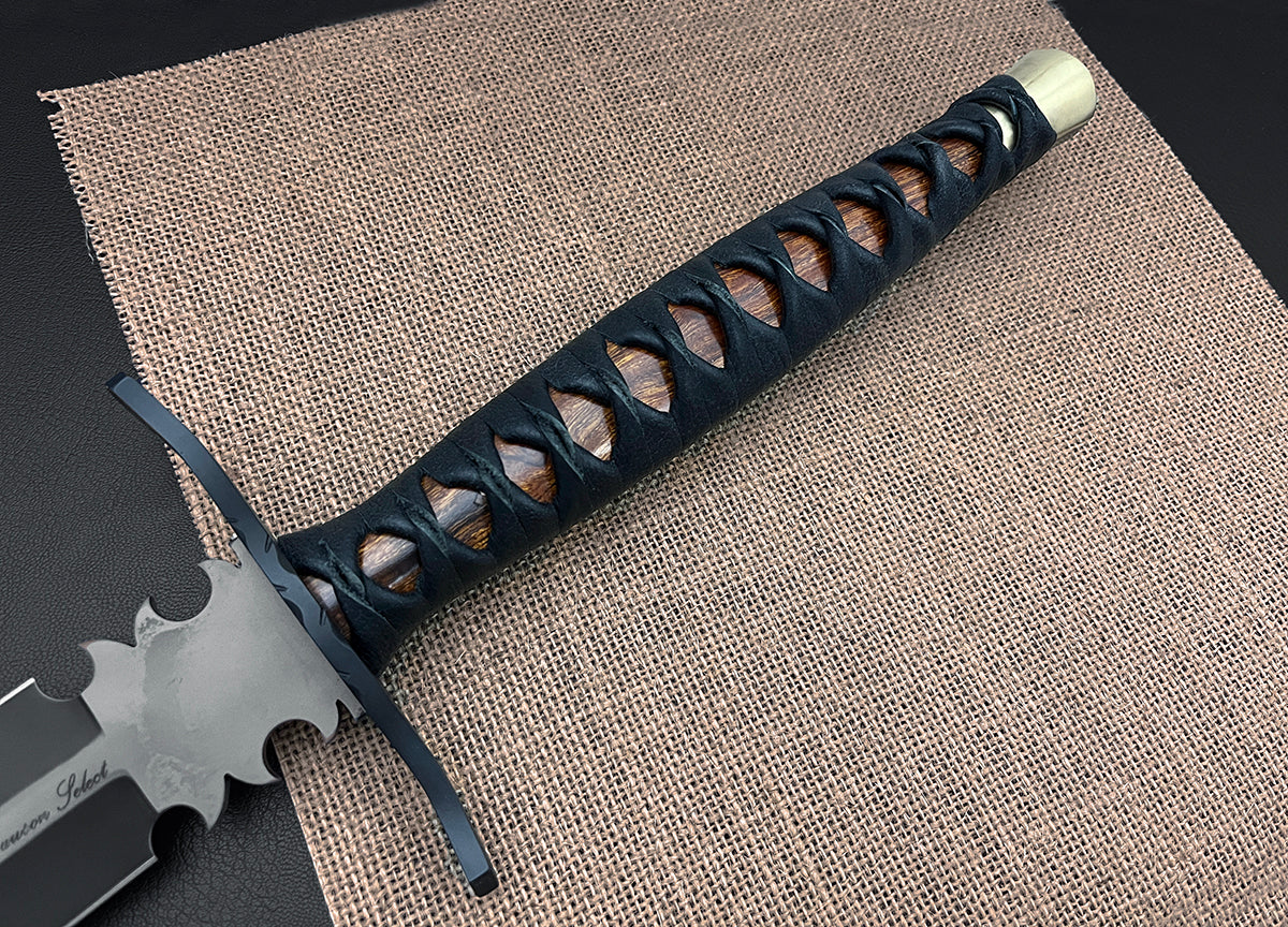 Beowulf | 25" European Hand-And-Half Sword | CPM-MagnaCut | RARE Specter Finish | Arizona Ironwood