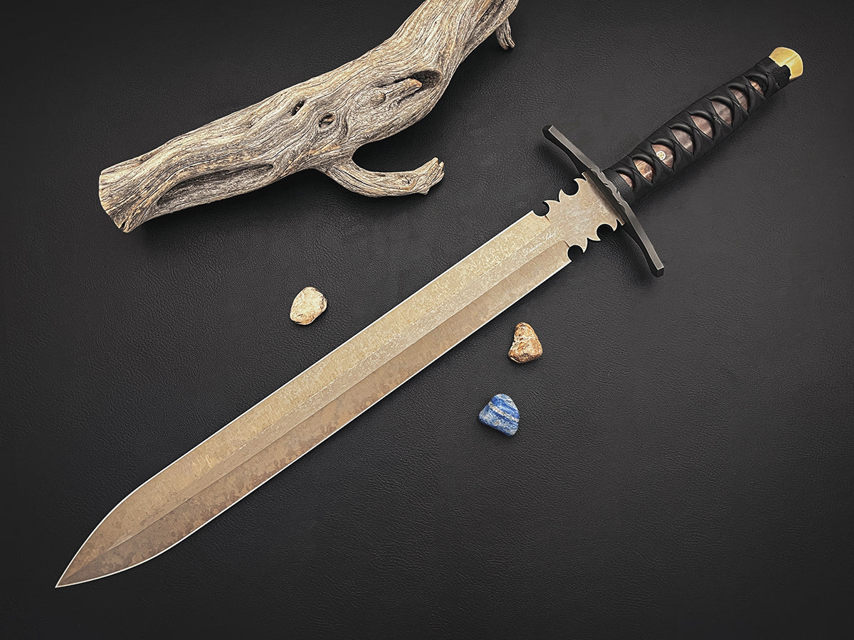 Beowulf | European Style Short Sword | CPM-Magnacut Steel | Arizona Ironwood