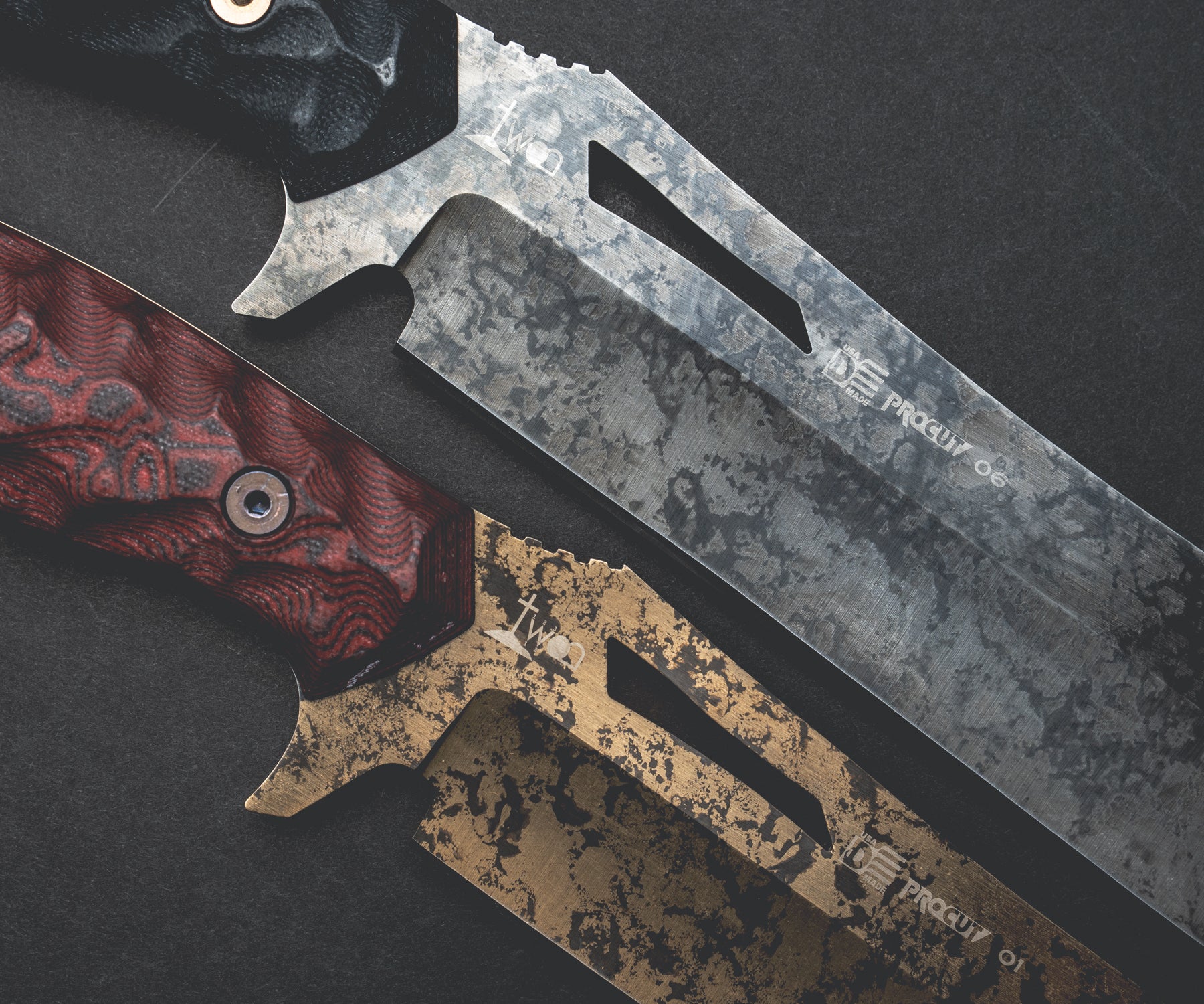 Dominion | Clip Point Survival Bowie | Pop's ProCut Steel | Rainstorm Blade Finish