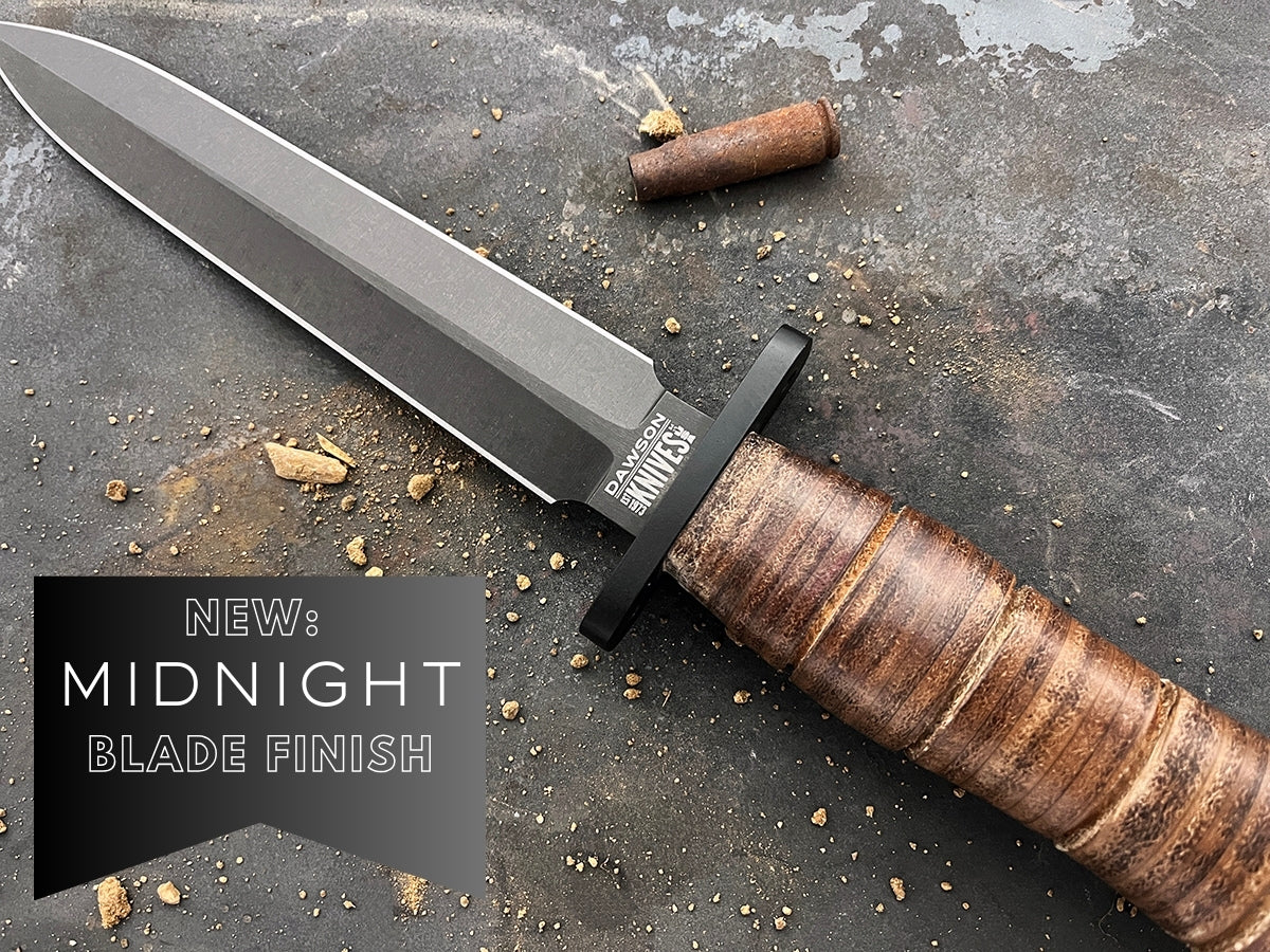 NEW Limited Edition Woe Dagger | WW2-Inspired Trench Dagger | CPM-MagnaCut Steel | Midnight Blade Finish