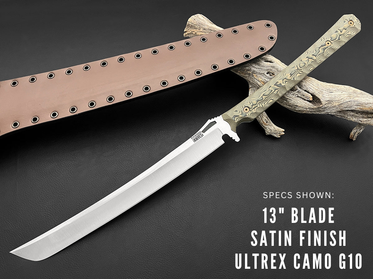 Armageddon Survival Sword | 16" Blade | CPM-MagnaCut Steel | Satin Finish