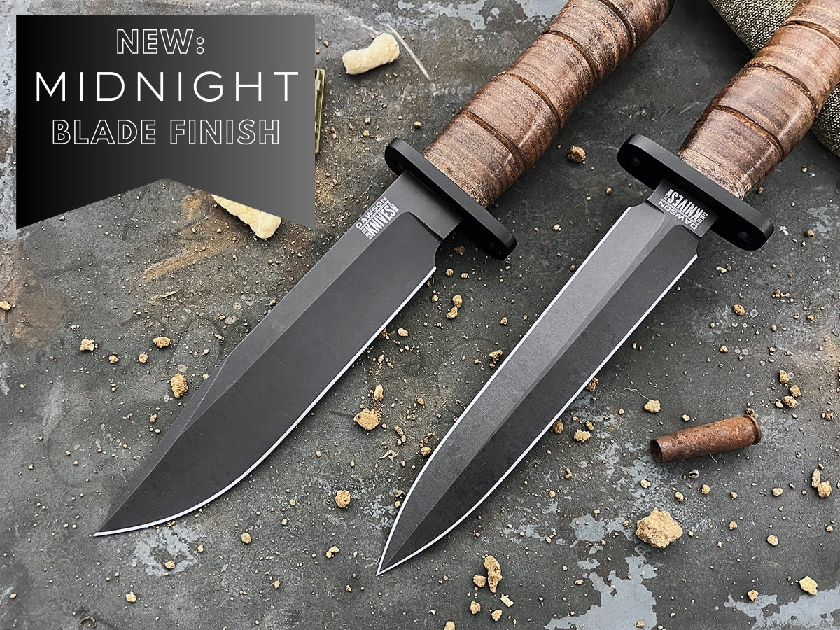 Limited Edition War Dog | WW2-Inspired Trench Knife | CPM-MagnaCut Steel | Midnight Blade Finish