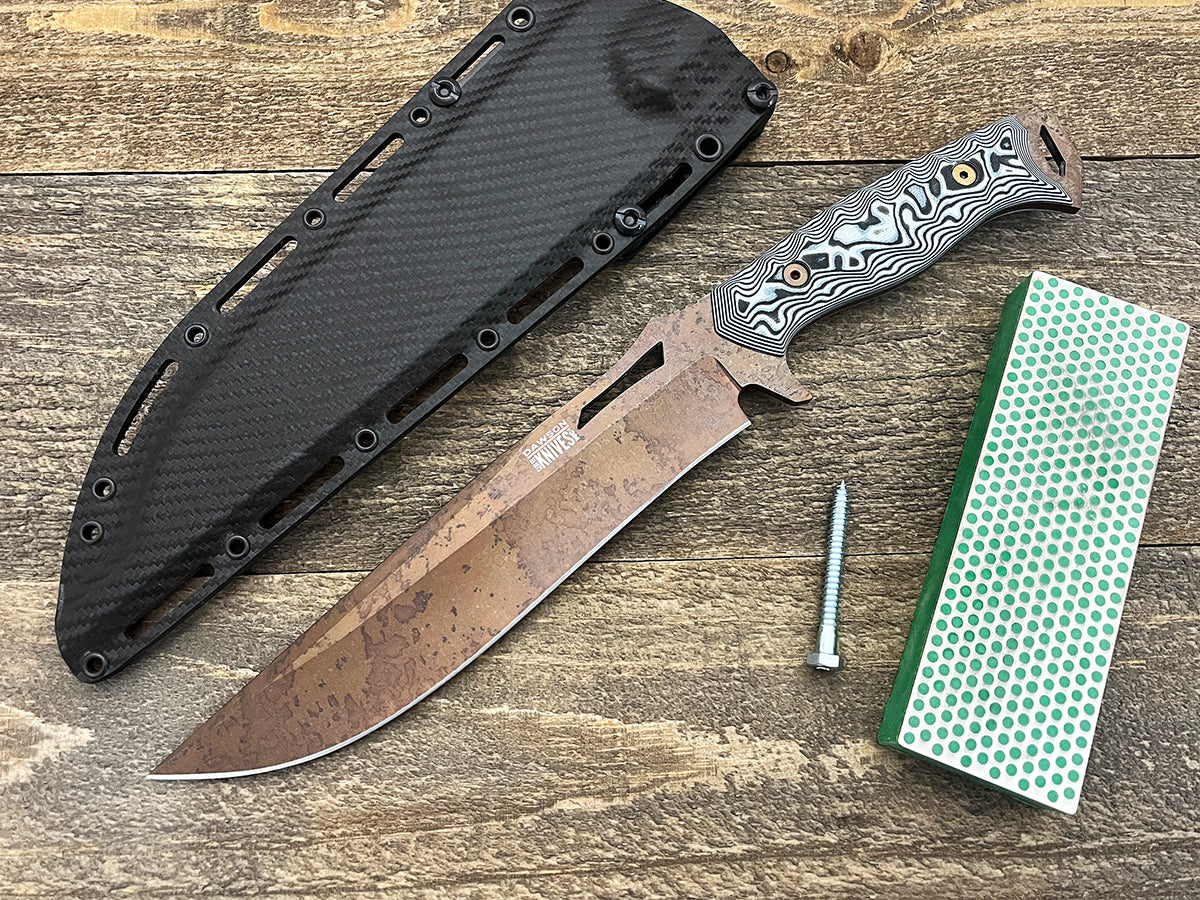 GEN 2 Seraphim CP (Crusher Pommel) | Urban Survival Bowie | CPM-MagnaCut Steel | Arizona Copper Finish