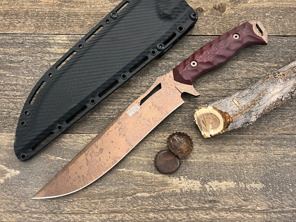 Seraphim SP (Striker Pommel) | Urban Survival Bowie | CPM-MagnaCut Steel | Arizona Copper Finish