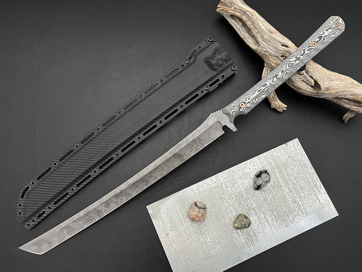 ULTRALIGHT Armageddon Survival Sword | 16" Blade | CPM-MagnaCut Steel | Monsoon Finish