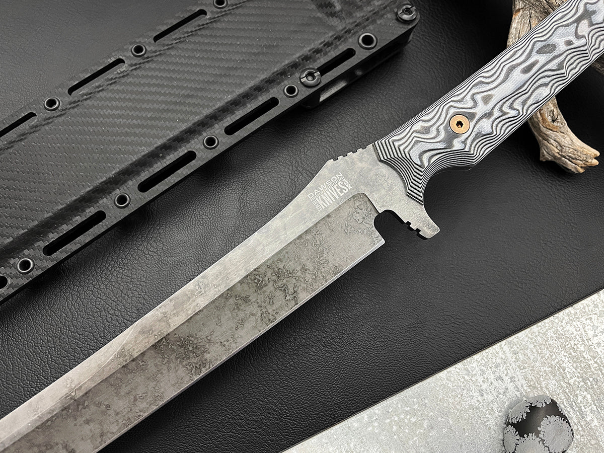 ULTRALIGHT Armageddon Survival Sword | 16" Blade | CPM-MagnaCut Steel | Monsoon Finish