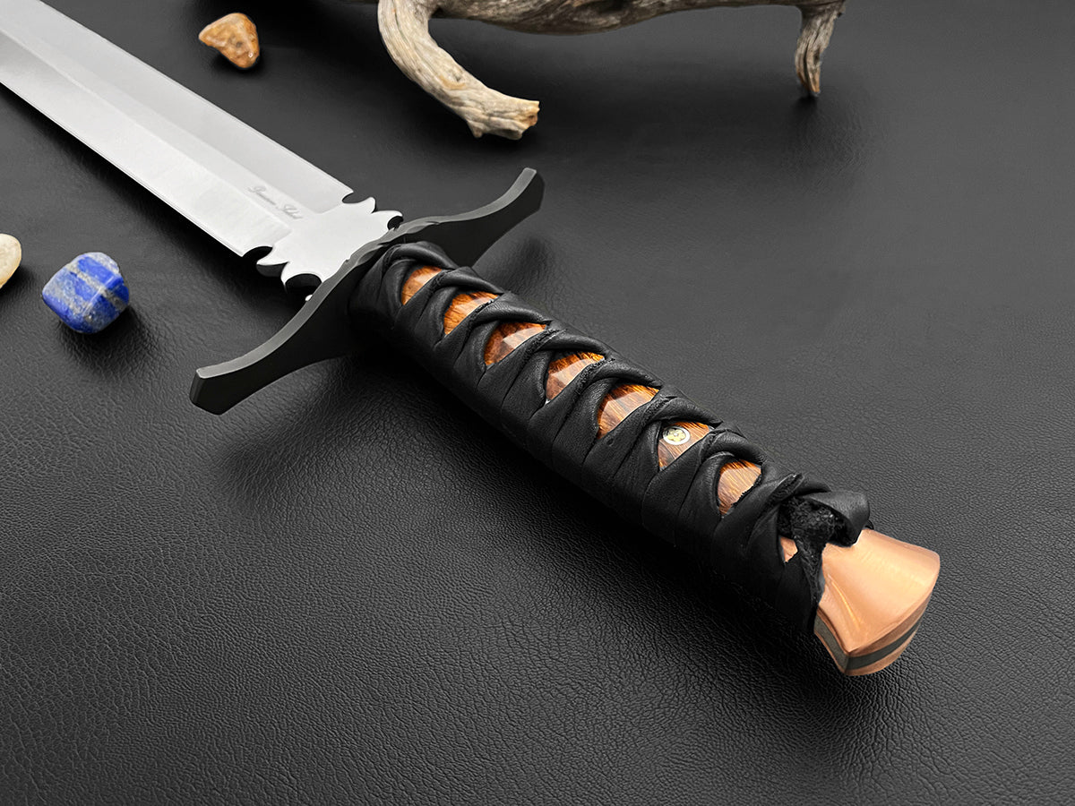 Beowulf 17" | European Style Short Sword | CPM-Magnacut Steel | Arizona Ironwood