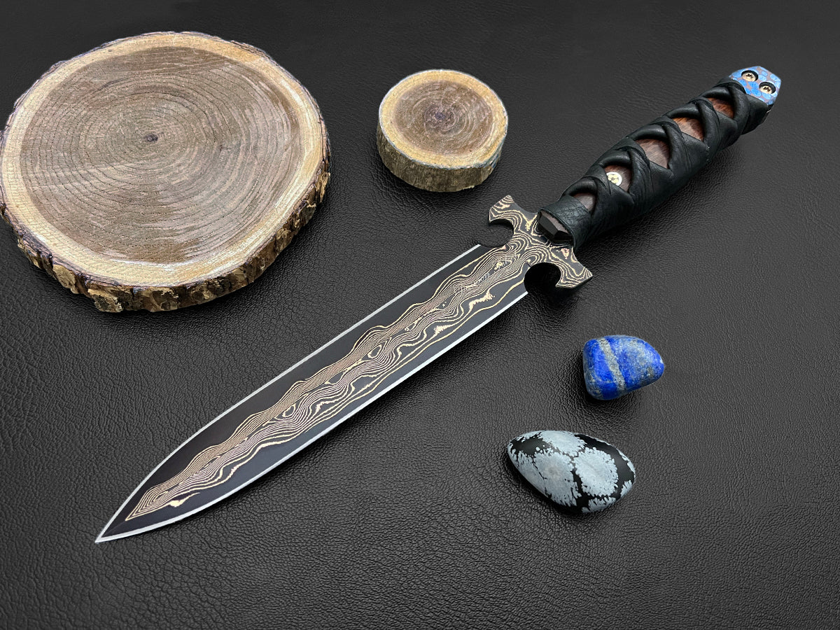 Alghadab Aleanif Dagger Series | Tigermai | Dawson Select Steel | Arizona Ironwood