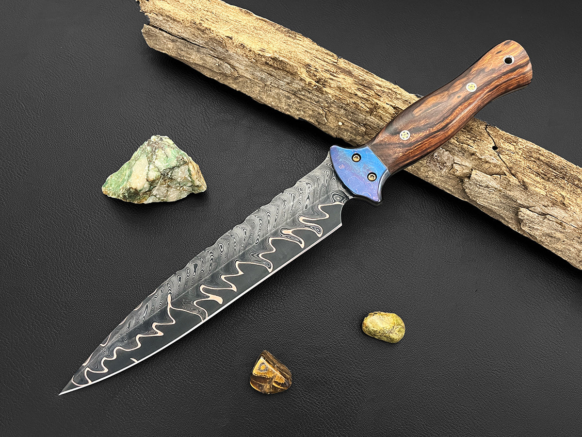 Dirk of Stewart | Dawson Select Copper San Mai Steel | Arizona Ironwood