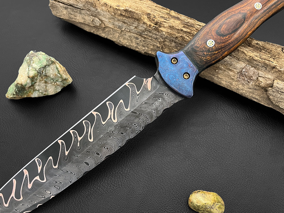 Dirk of Stewart | Dawson Select Copper San Mai Steel | Arizona Ironwood