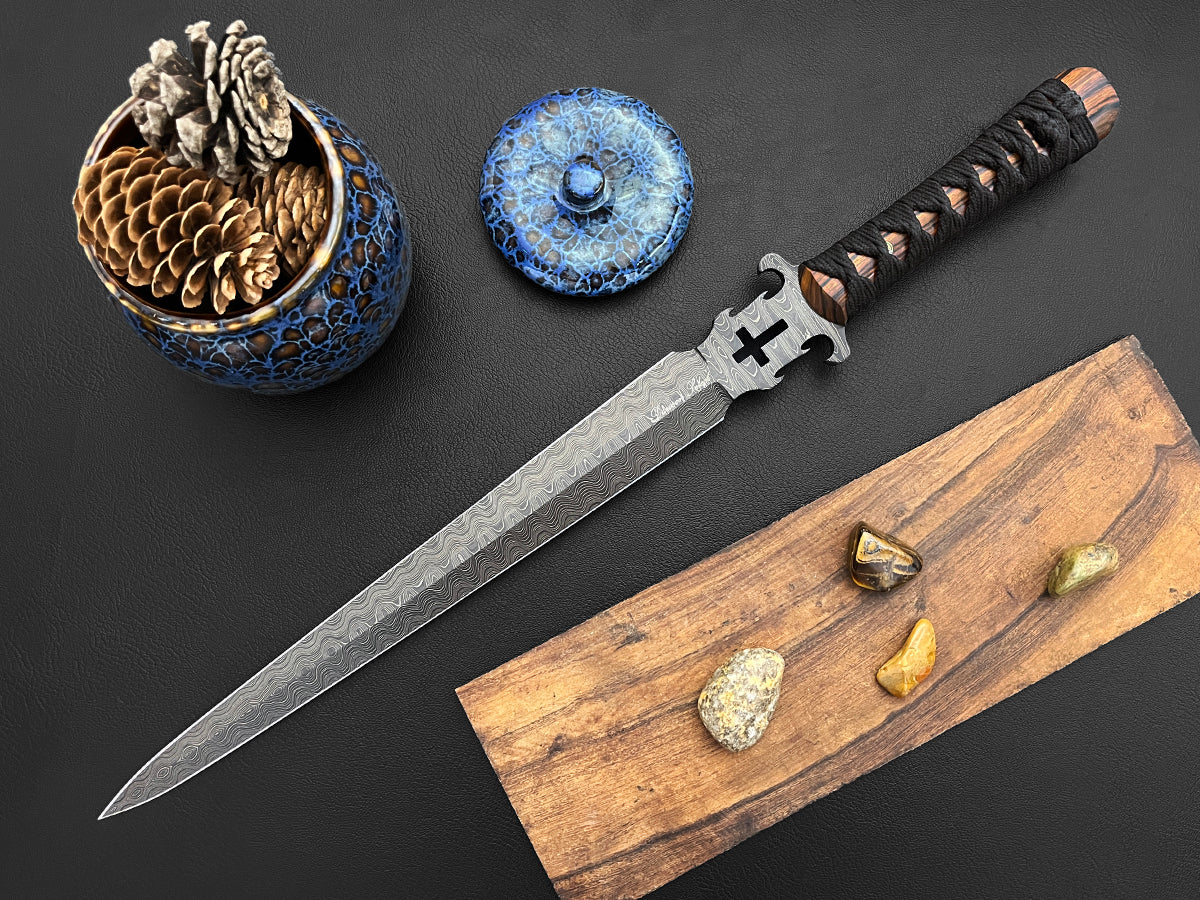 Defender of the Faith | Dawson Select Steel | Double-Edged Short Sword | Arizona Ironwood