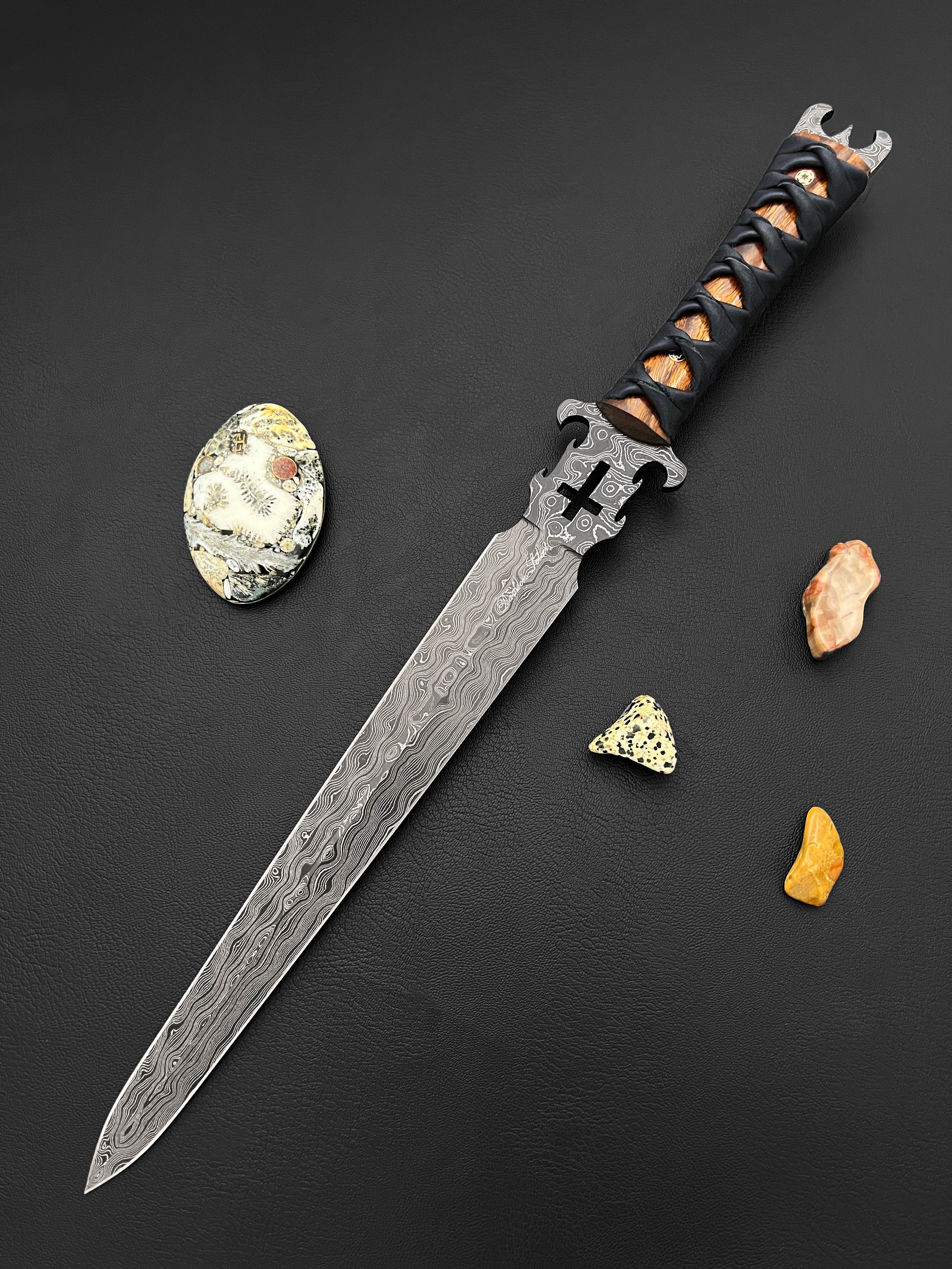 Defender of the Faith | Dawson Select Steel | Double-Edged Short Sword | Arizona Ironwood