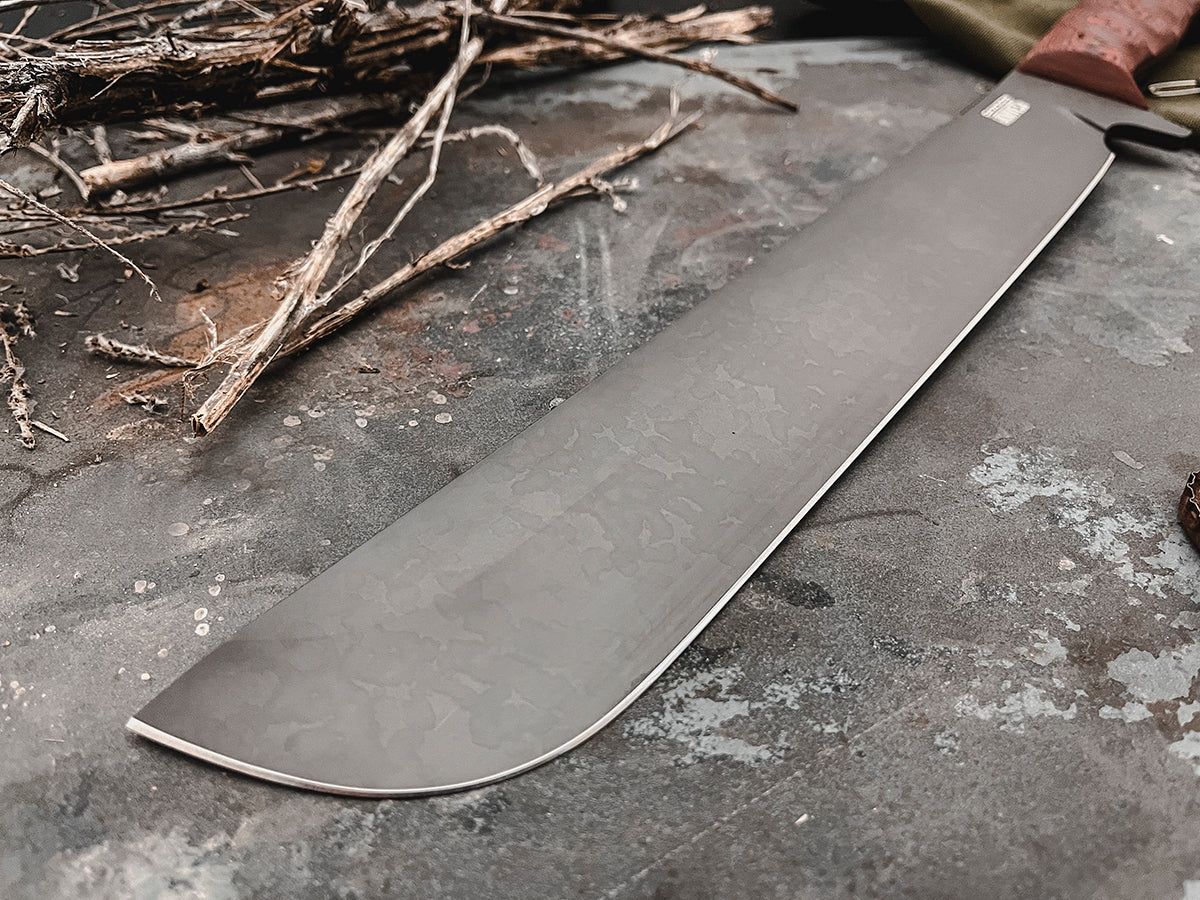 Diplomat Machete | Backpacking, Survival + Bushcraft | CPM-MagnaCut Steel | Midnight Finish