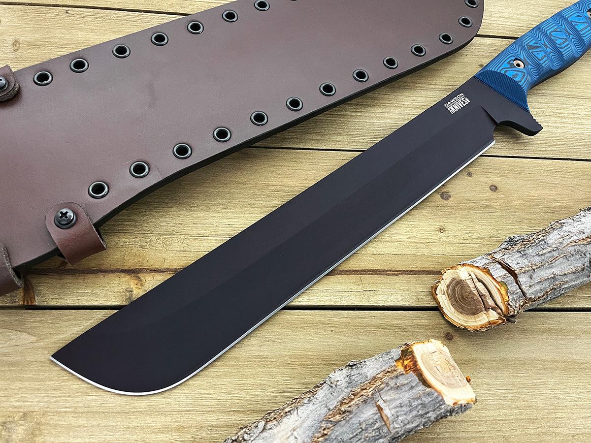 Diplomat Machete | Backpacking, Survival + Bushcraft | CPM-MagnaCut Steel | Stealth Black