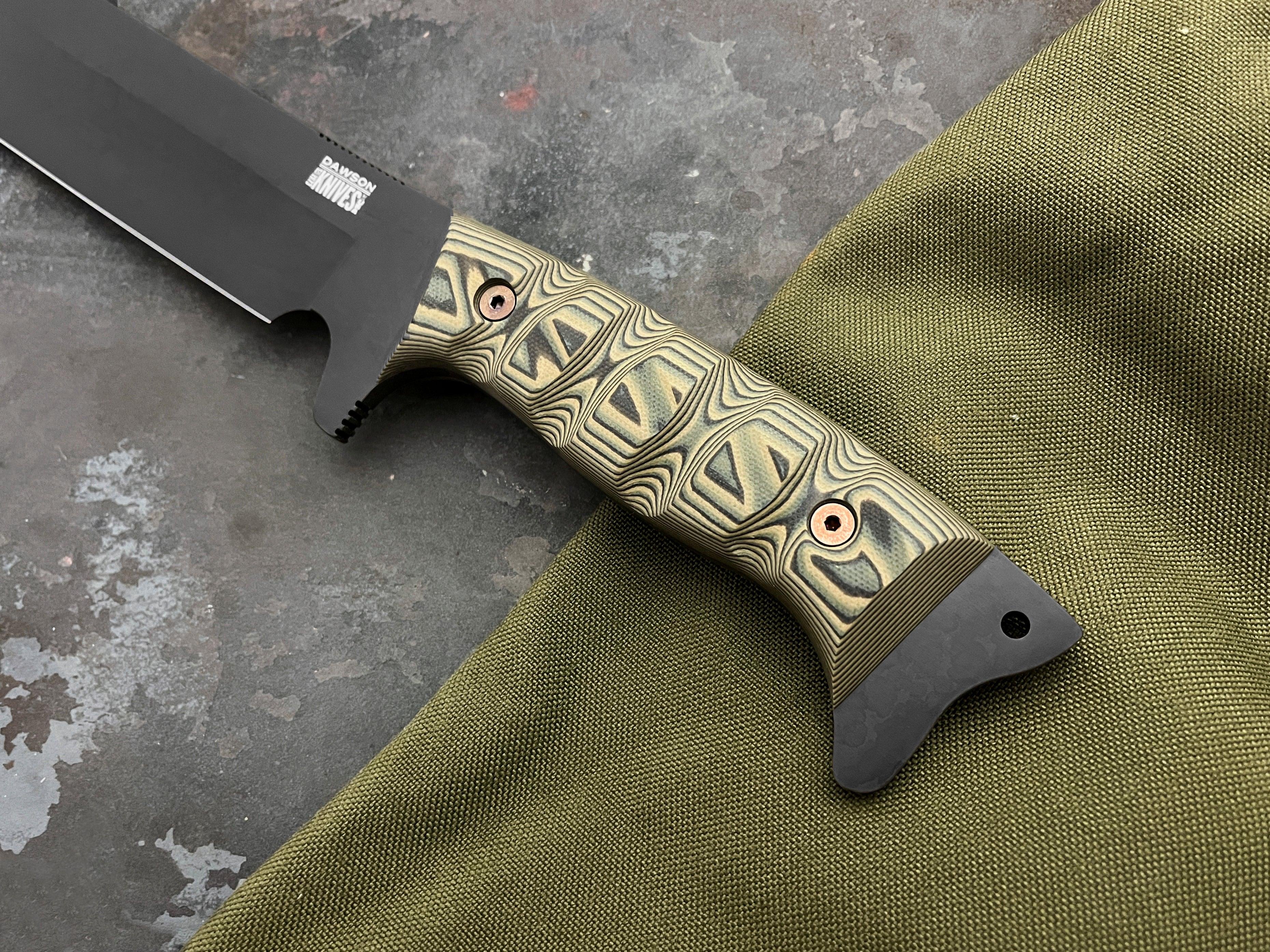 Diplomat Machete | Backpacking, Survival + Bushcraft | CPM-MagnaCut Steel | Stealth Black